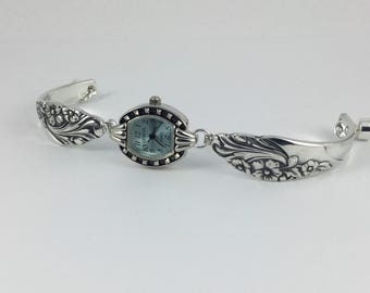 Brighton Hamilton Garden Floral Butterfly Watch Silver 