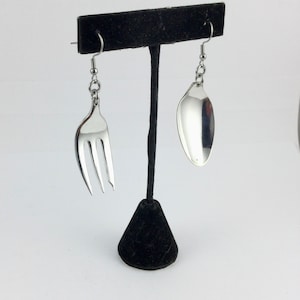 Fork - Spoon Earrings Set  - Flatware Earrings - # 9475