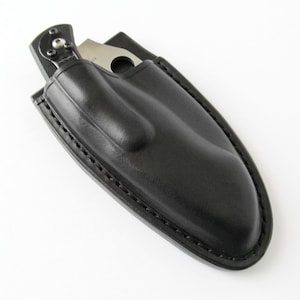 For Spyderco Civilian, Custom Leather Sheath for Spyderco Civilian Folding Knife
