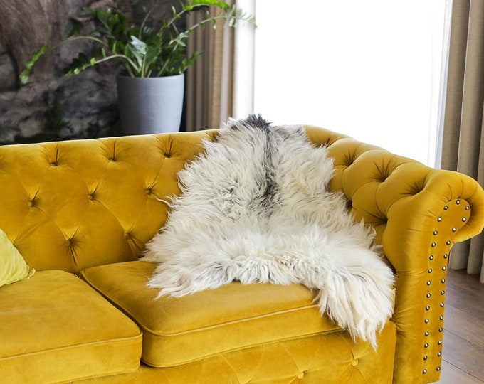Real Sheepskin Rug Shaggy Rug Chair Cover Scandinavian Home Sheepskin Throw Sheep Skin Ivory Gray Sheepskin Home Decor Rugs #Mher61