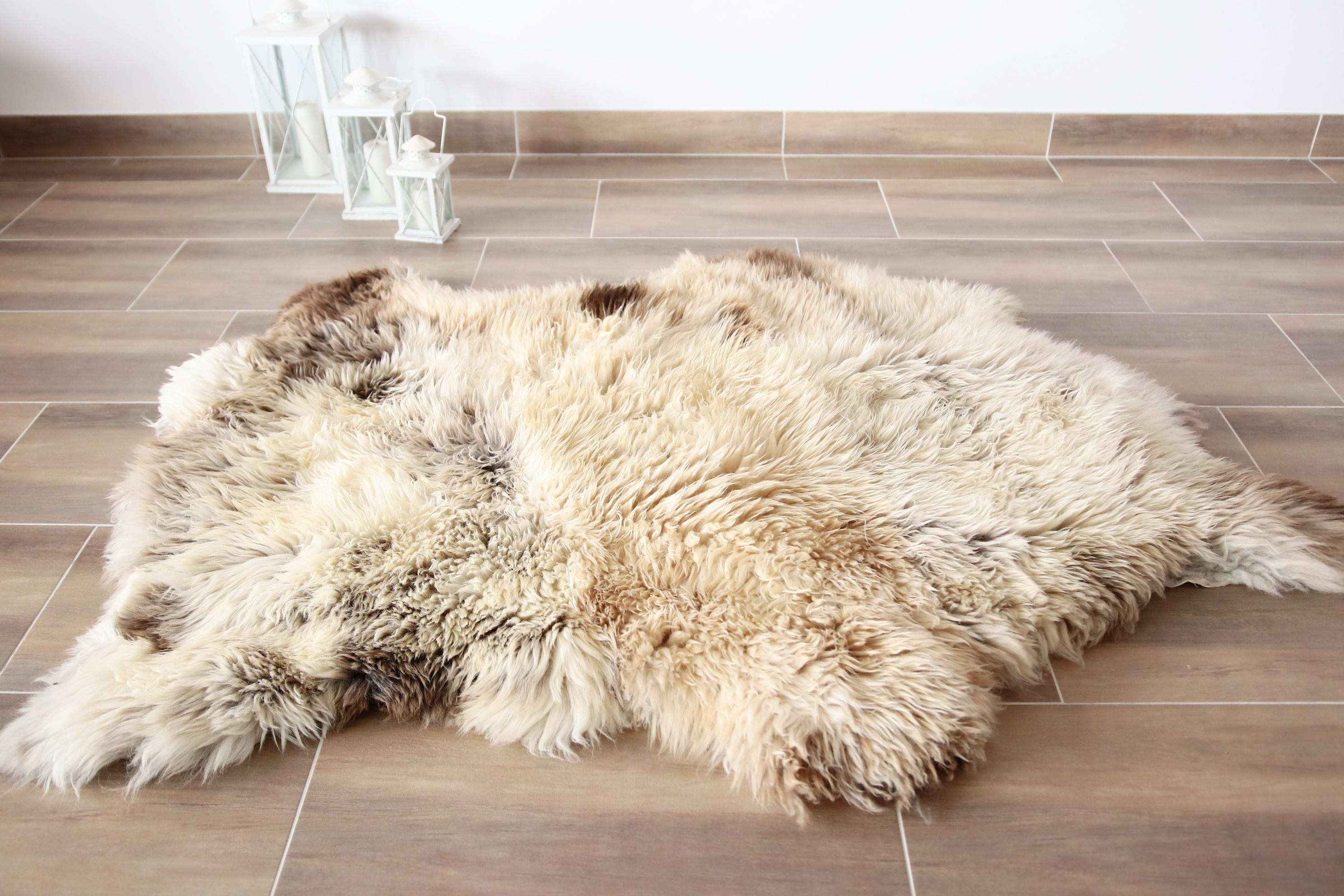 Triple Sheepskin Rug Brown Sheepskin Beige Sheepskin Sheepskin