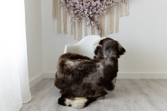 Real Sheepskin Rug Shaggy Rug Chair Cover Scandinavian Home Sheepskin Throw Sheep Skin White Brown Sheepskin Home Decor Rugs #herdwik206