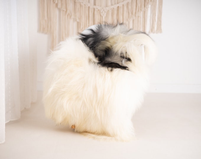 Real Icelandic Sheepskin Rug Scandinavian Home Decor Sofa Sheepskin throw Chair Cover Natural Sheep Skin Rugs Ivory Gray #Iceland1262