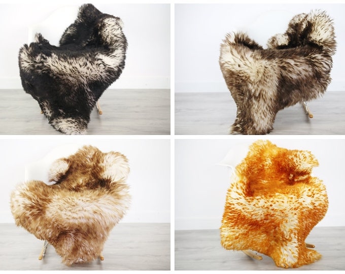 Real Sheepskin Rug Scandinavian Decor Sofa Sheepskin throw Chair Cover Natural Sheep Skin Rugs Brown Black Dyed Rug Blanket Fur Rug