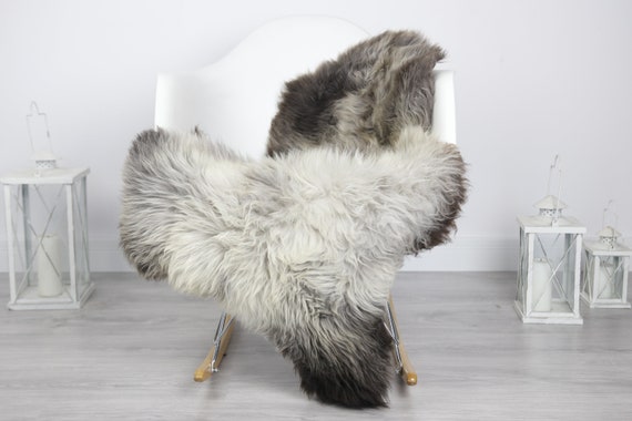 Real Sheepskin Rug Shaggy Rug Chair Cover Sheepskin Throw Sheep Skin Brown Sheepskin Home Decor Rugs #7her6