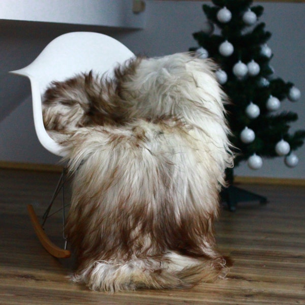 Exclusive Genuine Natural Icelandic Sheepskin Rug, Pelt, super soft long fur XXXL Giant