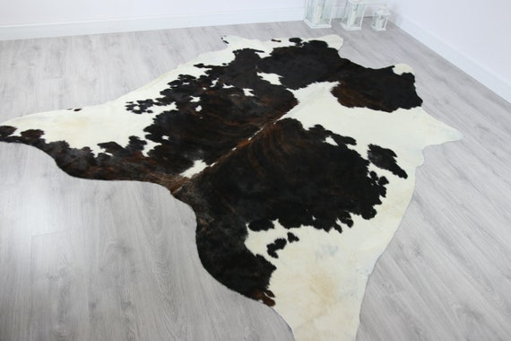 Premium Quality Giant XXXL Cowhide | Real Cowhide Rug | Black Brown White Cowhide | #COW13
