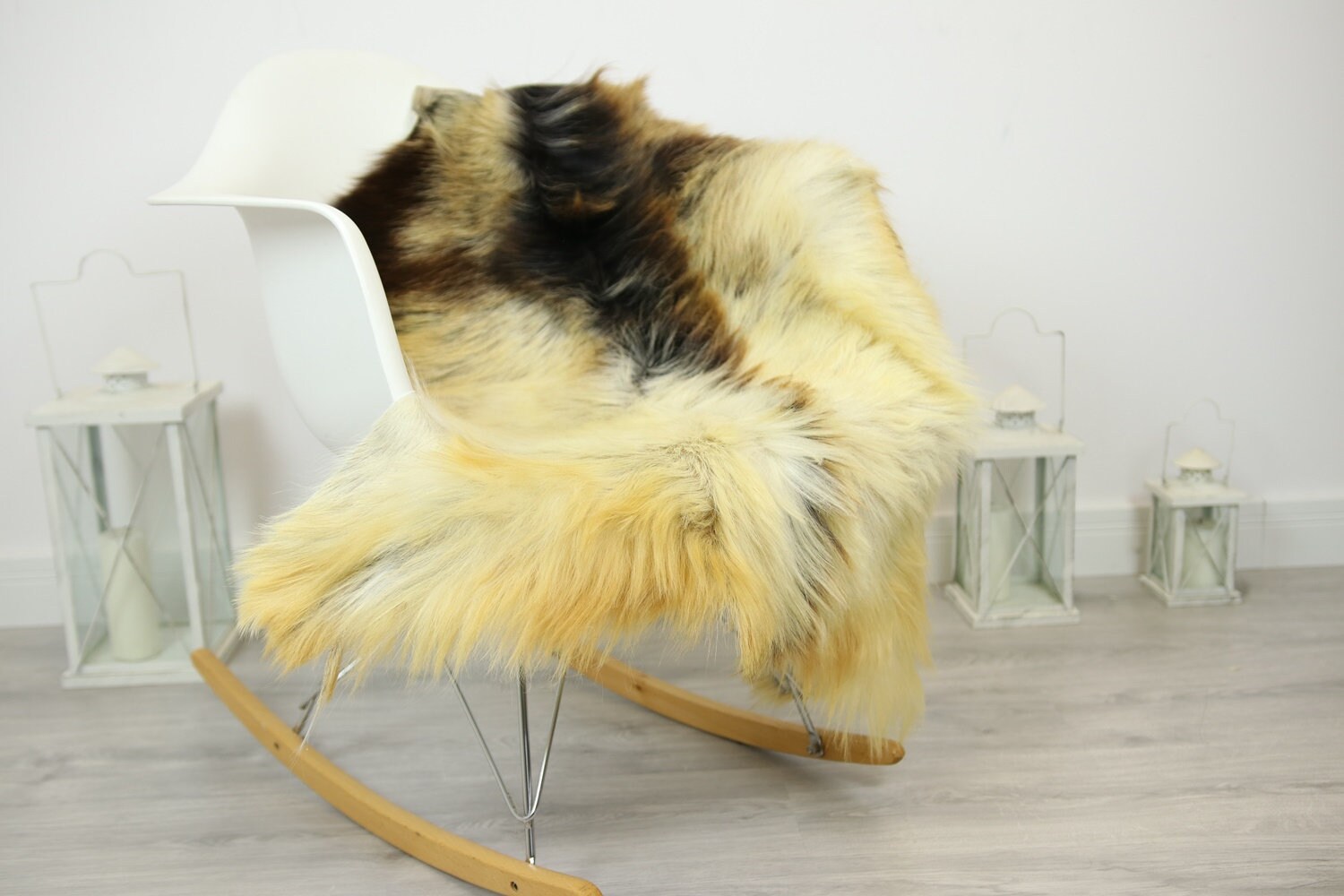 Natural real Goatskin rug, Goat Hide Goat Rug Ivory Goat33