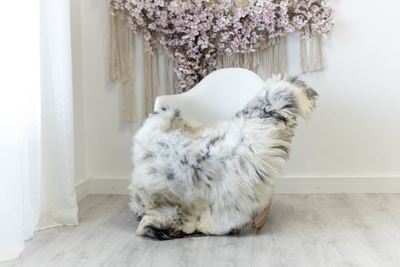 Real Sheepskin Rug Shaggy Rug Chair Cover Scandinavian Home Sheepskin Throw Sheep Skin White Brown Sheepskin Home Decor Rugs #herdwik130