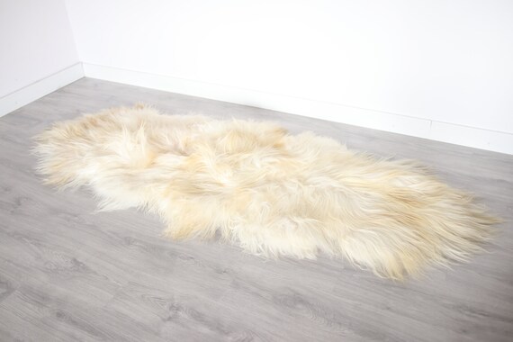 Real Icelandic Double Sheepskin Rug Scandinavian Decor Sofa Sheepskin throw Chair Cover Natural sheep skin rugs blanket fur rug #Bezszy3