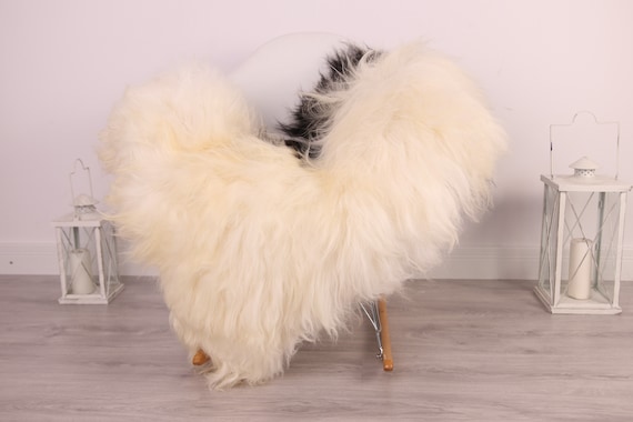 Real Icelandic Sheepskin Rug Scandinavian Decor Sofa Sheepskin throw Chair Cover Natural Sheep Skin Rugs Black White Blanket Fur Rug #Am14