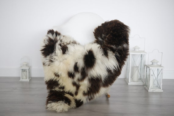 Real Sheepskin Rug Shaggy Rug Chair Cover Sheepskin Throw Sheep Skin White Brown Sheepskin Home Decor Rugs #6her1