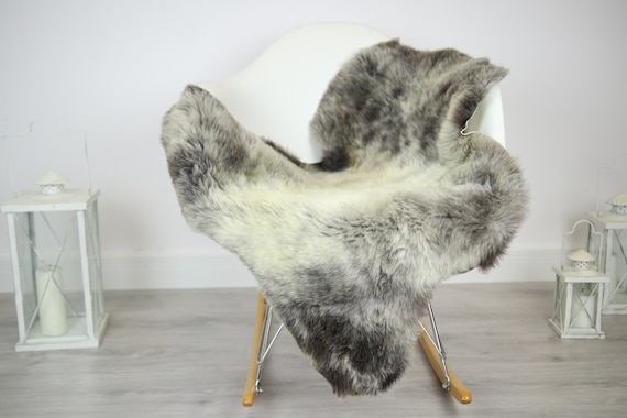 Sheepskin Rug | Real Sheepskin Rug | Shaggy Rug | Chair Cover | Sheepskin Throw | Gray Sheepskin | Home Decor | #JAC24