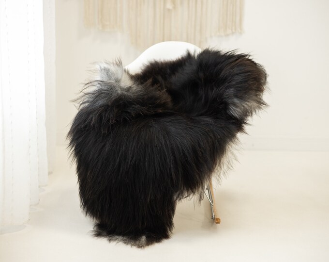 Real Icelandic Sheepskin Rug Scandinavian Home Decor Sofa Sheepskin throw Chair Cover Natural Sheep Skin Rugs Brown Gray #Iceland1181