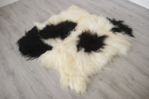 Real Icelandic Double Sheepskin Rug Scandinavian Decor Sofa Sheepskin throw Chair Cover Natural sheep skin rugs blanket fur rug #Islszyt5