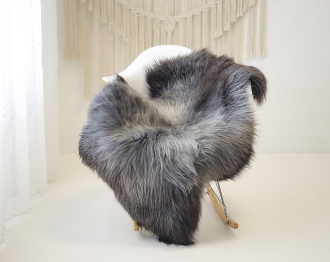 Real Sheepskin Rug Shaggy Rug Chair Cover Scandinavian Home Sheepskin Throw Sheep Skin Gray Brown Sheepskin Home Decor Rugs #herdwik870