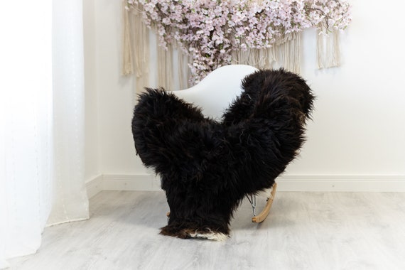 Real Sheepskin Rug Shaggy Rug Chair Cover Scandinavian Home Sheepskin Throw Sheep Skin White Brown Sheepskin Home Decor Rugs #herdwik136