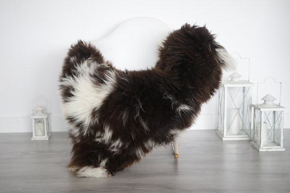 Real Sheepskin Rug Shaggy Rug Chair Cover Sheepskin Throw Sheep Skin White Brown Sheepskin Home Decor Rugs #6her18