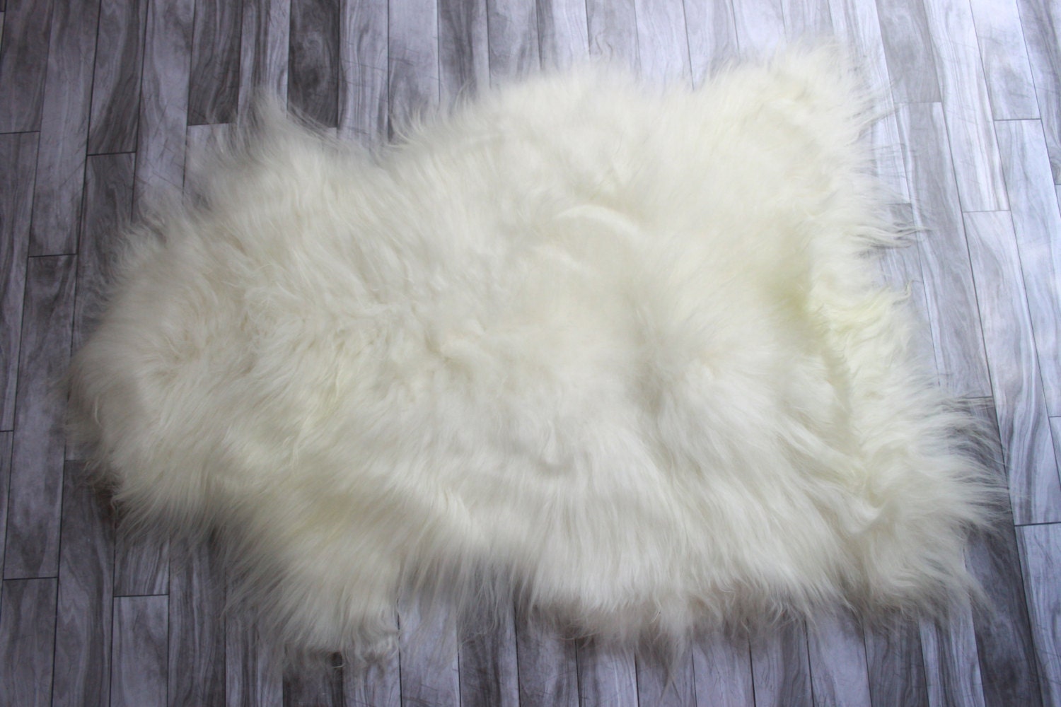 ON SALE White Sheepskin Icelandic Sheepskin Real Sheepskin Rug