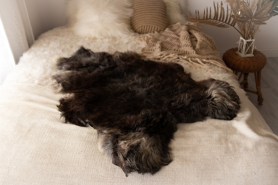 Real Sheepskin Rug Shaggy Rug Chair Cover Sheepskin Throw Sheep Skin Gray Sheepskin Home Decor Rugs Sheep skin Grey #Nugut5