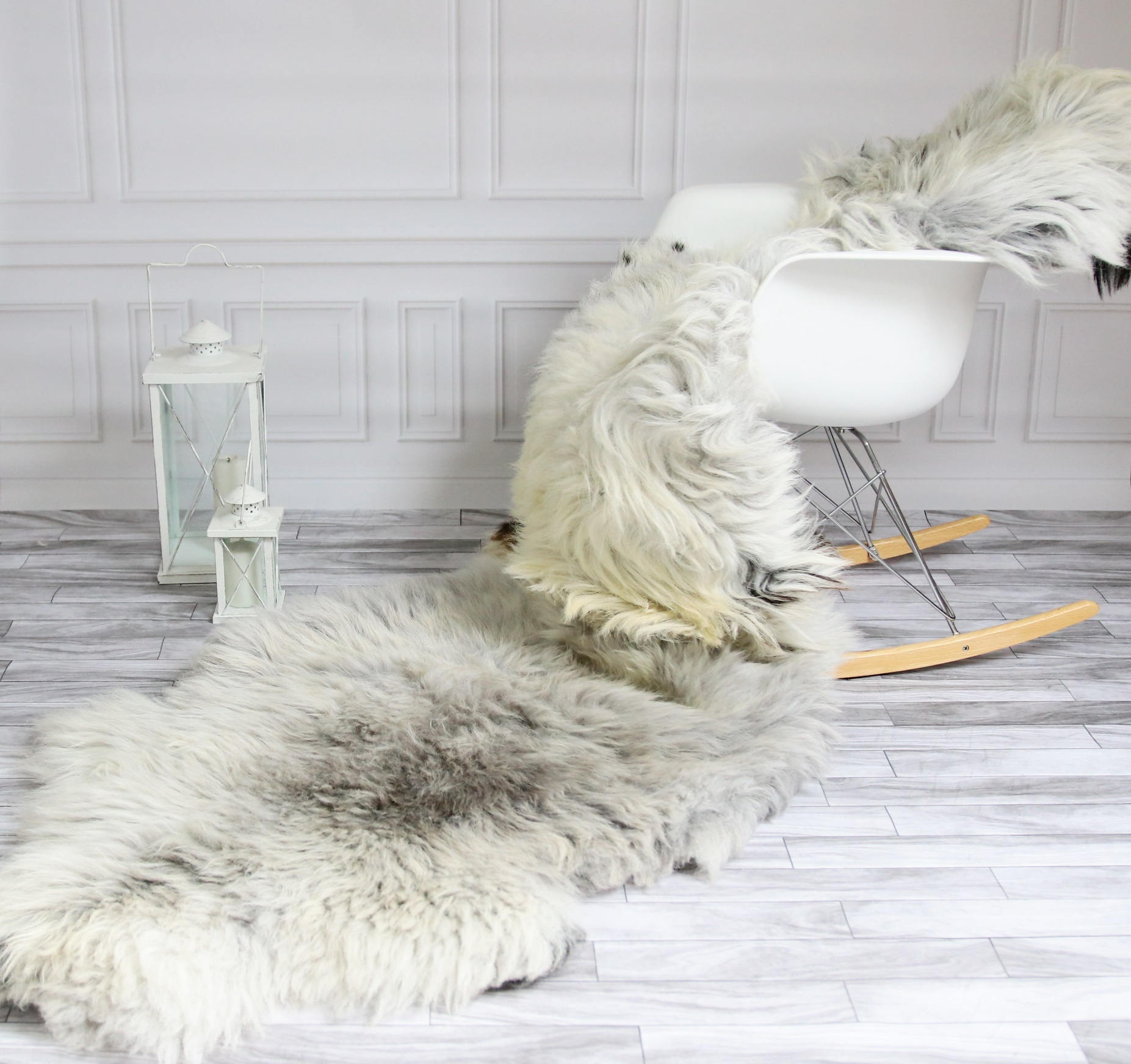 Organic Sheepskin Throw Gray Beige Throw Gray Sheepskin Rug