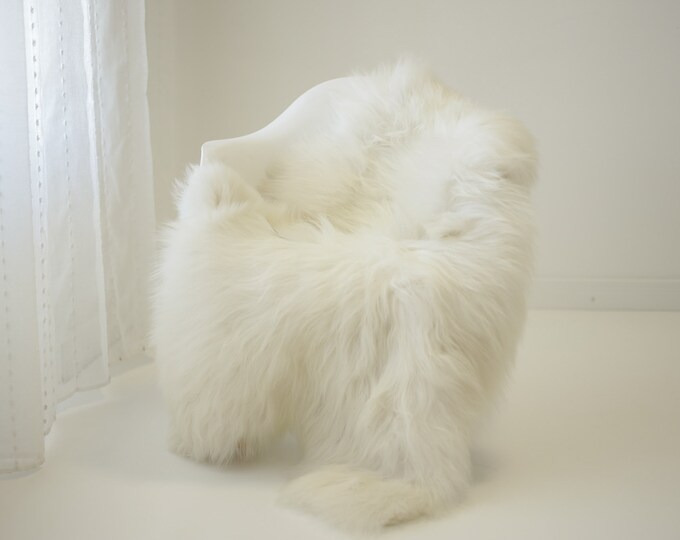 Real Icelandic Sheepskin Rug Scandinavian Home Decor Sofa Sheepskin throw Chair Cover Natural Sheep Skin Rugs Gray Whie #Iceland1400