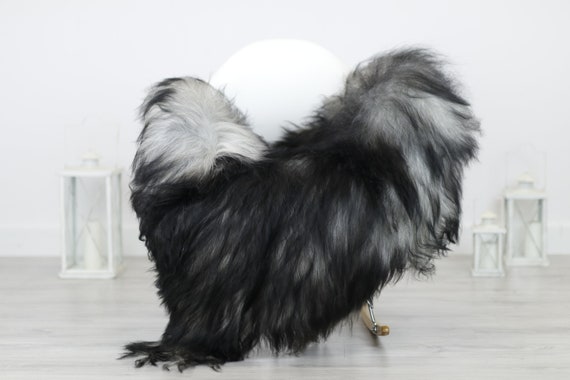 Real Icelandic Sheepskin Rug Scandinavian Decor Sofa Sheepskin throw Chair Cover Natural Sheep Skin Rugs Gray Blanket Fur Rug #Babisl26