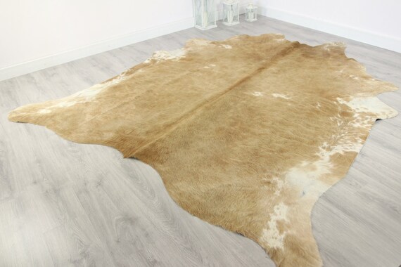 Premium Quality Giant XXXL Cowhide | Real Cowhide Rug | Sand Cowhide | #COW9