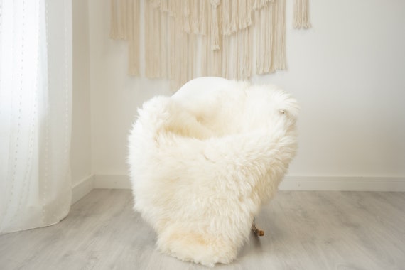 Real Sheepskin Rug Shaggy Rug Chair Cover Scandinavian Home Sheepskin Throw Sheep Skin Blonde Sheepskin Home Decor Rugs #herdwik329