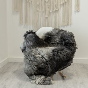 Real Sheepskin Rug Shaggy Rug Chair Cover Scandinavian Home Sheepskin Throw Sheep Skin Black Gray Sheepskin Home Decor Rugs #Gut78