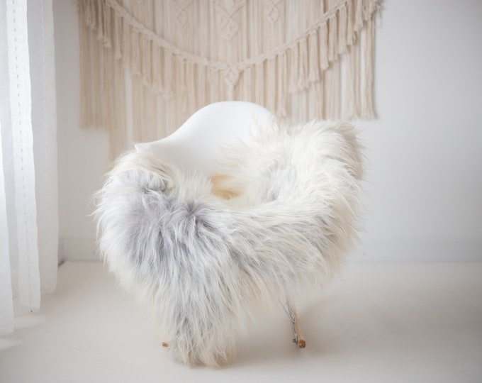 Real Icelandic Sheepskin Rug Scandinavian Home Decor Sofa Sheepskin throw Chair Cover Natural Sheep Skin Rugs Gray Ivory #Iceland764