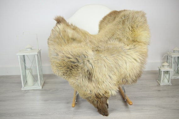 Sheepskin Rug | Real Sheepskin Rug | Shaggy Rug | Chair Cover | Sheepskin Throw | Ivory Beige Sheepskin | Home Decor | #JAC22