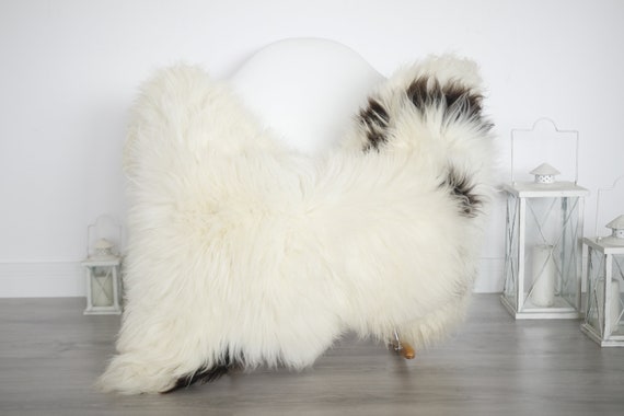 Real Sheepskin Rug Shaggy Rug Chair Cover Sheepskin Throw Sheep Skin White Brown Sheepskin Home Decor Rugs #6her14