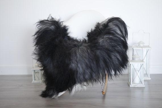 Real Icelandic Sheepskin Rug Scandinavian Decor Sofa Sheepskin throw Chair Cover Natural Sheep Skin Rugs Gray Blanket Fur Rug #isleb9