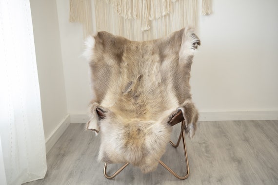 EXTRA LARGE Reindeer Hide | Reindeer Rug | Reindeer Skin | Throw XXL - Scandinavian Style Christmas Decor Brown White Hide #Reindeer74