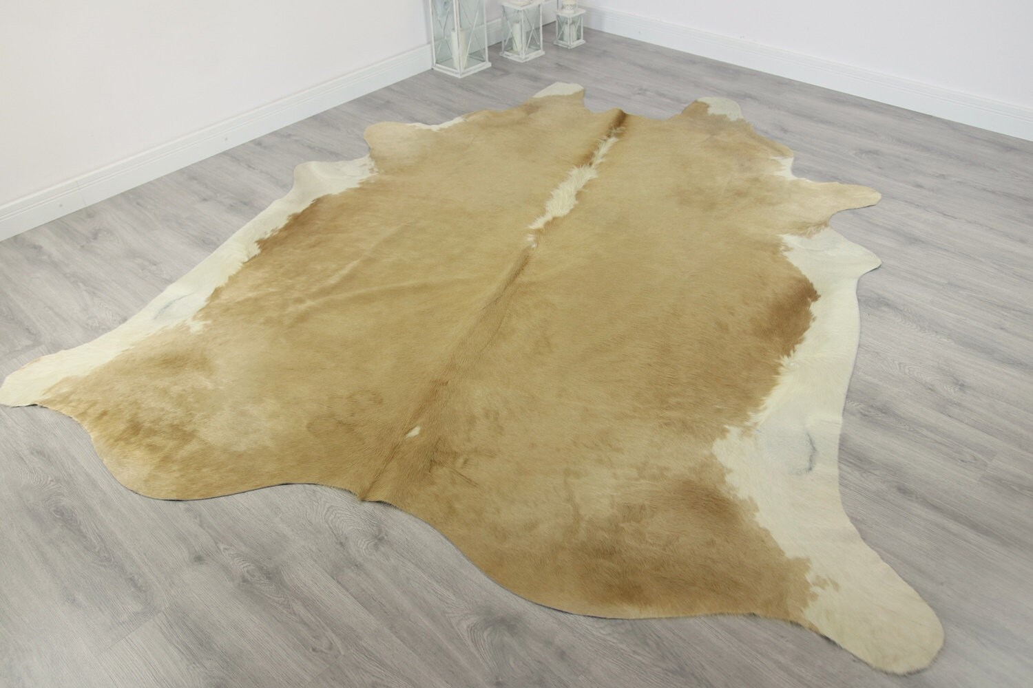 Premium Quality Giant Xxxl Cowhide Real Cowhide Rug Sand