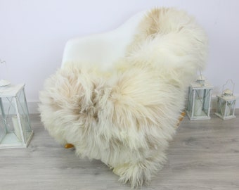Ivory White Real Icelandic Sheepskin Rug Home Decor
