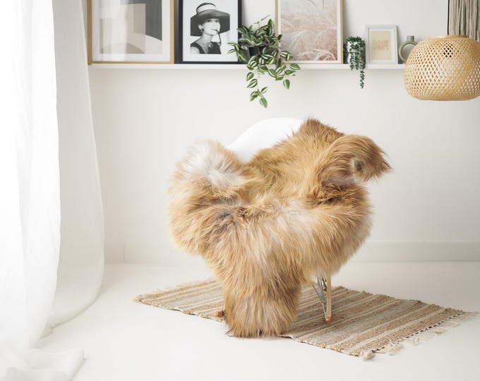 Real Icelandic Sheepskin Rug Scandinavian Home Decor Sofa Sheepskin throw Chair Cover Natural Sheep Skin Rugs Gray Brown #IS155