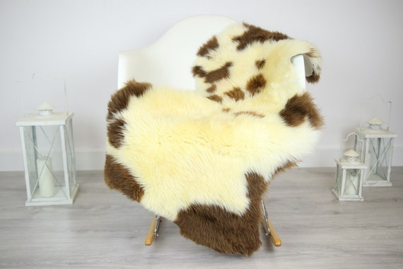 Sheepskin Rug | Real Sheepskin Rug | Shaggy Rug | Chair Cover | Sheepskin Throw | Brown Sheepskin | Home Decor | #JAC15