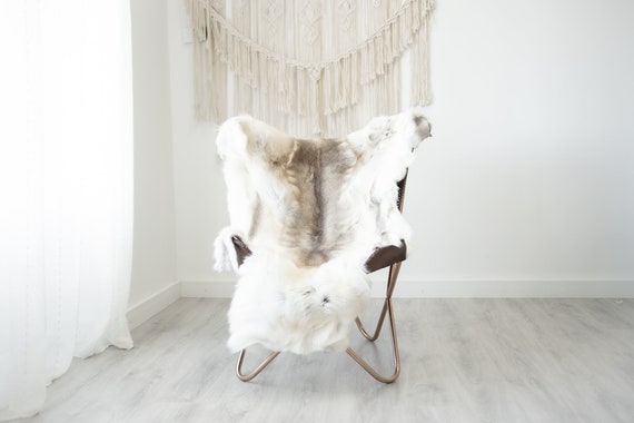 Reindeer Hide | Reindeer Rug | Reindeer Skin | Throw XXL EXTRA LARGE - Scandinavian Style Christmas Decor Brown White Hide #Reindeer88