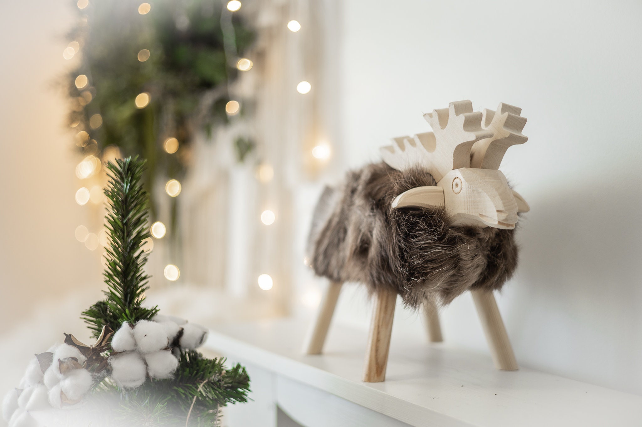 Wooden Reindeer Scandinavian Boho Christmas Decor Christmas Gift Christmas Ornaments Real Reindeer Fur - Etsy Wooden Reindeer Scandinavian Boho Christmas Decor Christmas Gift Christmas Ornaments Real Reindeer Fur - Etsy