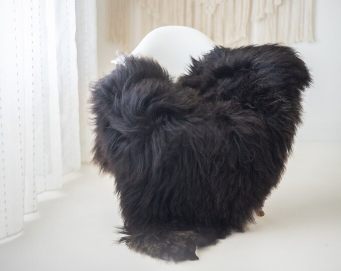 Real Icelandic Sheepskin Rug Scandinavian Decor Sofa Sheepskin throw Chair Cover Natural Sheep Skin Rugs Brown #Iceland872