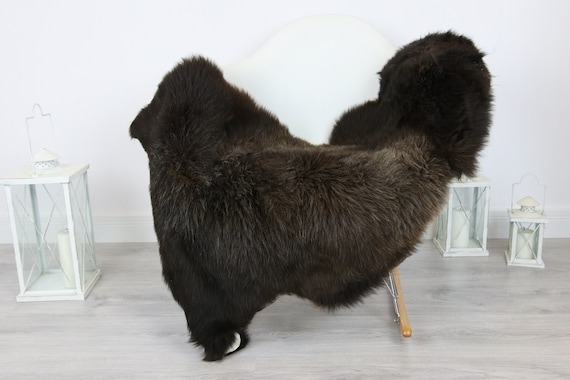 Sheepskin Rug | Real Sheepskin Rug | Shaggy Rug | Scandinavian Rug | Sheepskin Throw Brown Sheepskin | SCANDINAVIAN DECOR | #5HER26