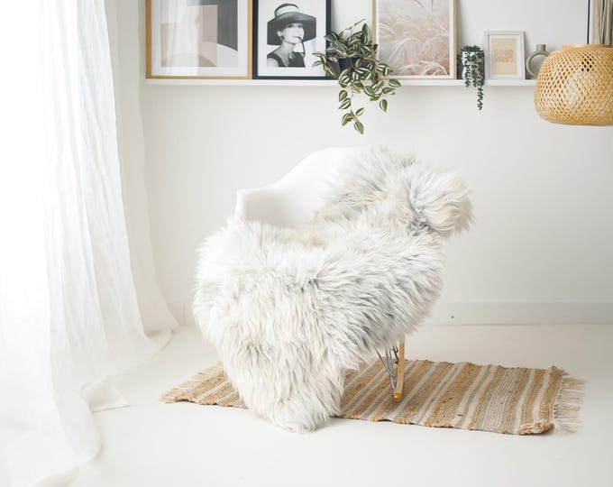 Real Sheepskin Rug Shaggy Rug Chair Cover Scandinavian Home Sheepskin Throw Sheep Skin Ivory Gray Sheepskin Home Decor Rugs #Mher191