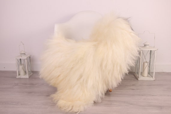 Real Icelandic Sheepskin Rug Scandinavian Decor Sofa Sheepskin throw Chair Cover Natural Sheep Skin Rugs Black White Blanket Fur Rug #Am13