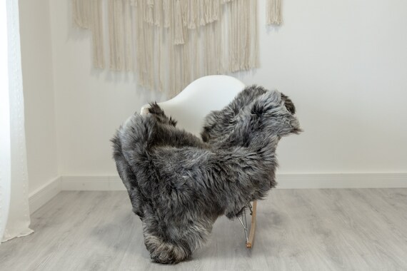 Real Sheepskin Rug Shaggy Rug Chair Cover Scandinavian Home Sheepskin Throw Sheep Skin White Gray Sheepskin Home Decor Rugs #Gut65