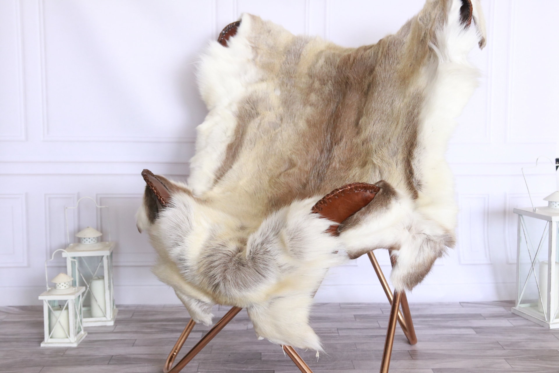 Reindeer Hide Reindeer Rug Reindeer Skin Throw XXL EXTRA LARGE