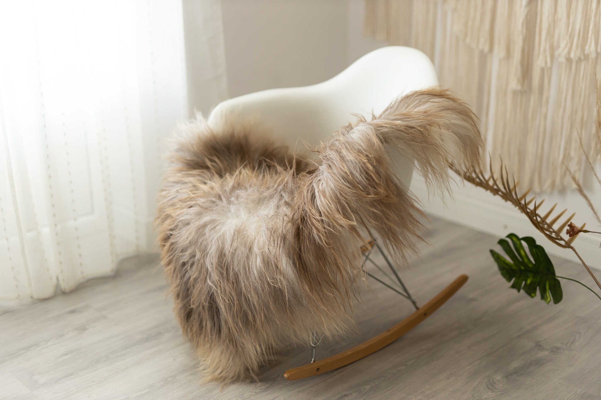 Real Icelandic Sheepskin Rug Scandinavian Decor Sofa Sheepskin throw