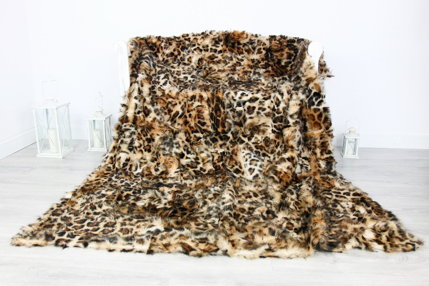 Luxurious Toscana Sheepskin Real Fur Throw Real Fur Blanket
