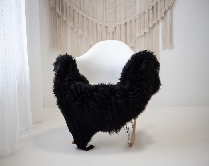 Real Sheepskin Rug Shaggy Rug Chair Cover Scandinavian Home Sheepskin Throw Sheep Skin Black Brown Sheepskin Home Decor Rugs #herdwik463